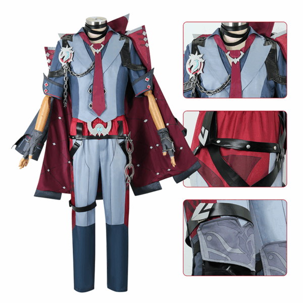 Wandering Genshin Impact cos Costume Leosley cos Costume Fengdan Series Judges Suit anime Animation Costume