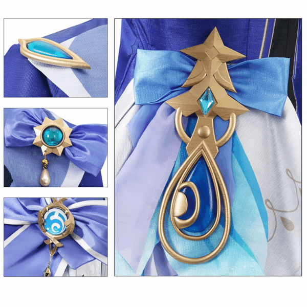 Wandering Genshin Impact cos clothes High matching Fuclos cosplay clothes Fengdan Shuishen Funina cos clothes - Image 3