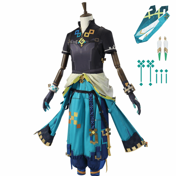 Wandering Genshin Impact cos clothes nata new character kenichi cosplay clothes anime animation clothes - Image 2
