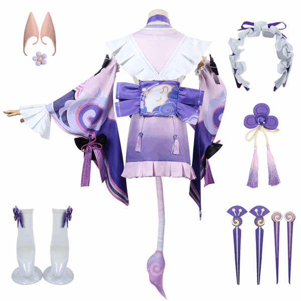 Genshin Impact Cos clothes of passers-by, glass moon, beautiful dreams, romantic dreams, and anime animation clothes - Image 7