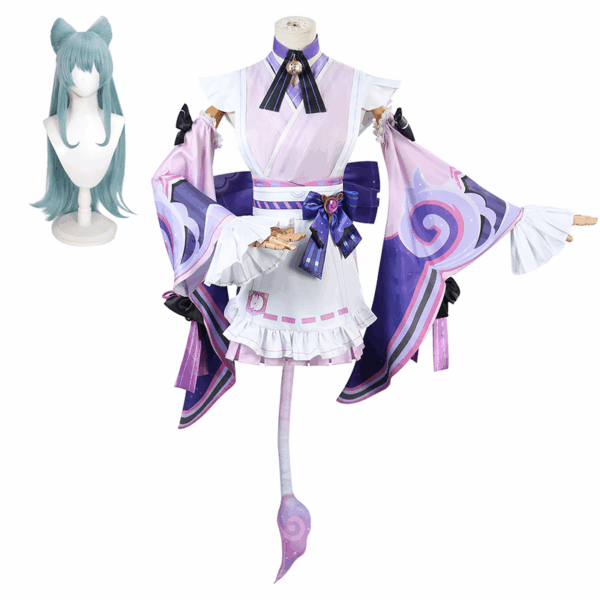 Genshin Impact Cos clothes of passers-by, glass moon, beautiful dreams, romantic dreams, and anime animation clothes - Image 3